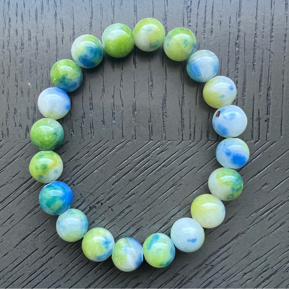 Persian jade bracelet 10mm SIZE 6.5-7’